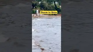 Heavy rain and tormental waves in Es Canar Ibiza Today | tormentas fuertes en Ibiza hoy