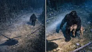This Bigfoot Footage Will Give You CHILLS... Watch What It Does With The Deer
