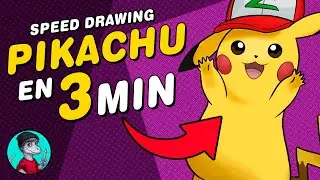 ASÍ DIBUJÉ a PIKACHU en 3 MIN | Pokémon Speed Drawing | YaiiArt |