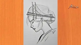 How to draw pencil drawing/ double exposure art double meaning  & Deep meaning art step by step