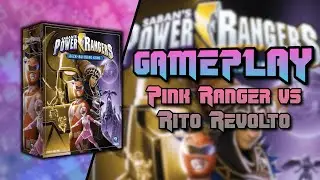 Power Rangers Deck Building Game Pink Ranger vs Rito Revolto Gameplay | Renegade Game Studios