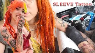 Sleeve Tattoo Folge 3 | Sketch Tattoo Löwe, Schwan & Libelle 💉