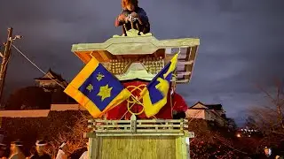 岸和田だんじり祭り🌈大晦日岸城子供だんじり。カンカン場から、岸城神社まで警察に捕まるはず② 2023から2024元旦まて。