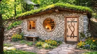 Building a Cozy Forest Cabin by Hand @lesnoy