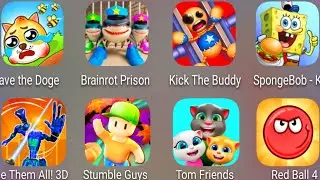 Red Ball 4,Save The Doge,Kick The Buddy,Brainrot Prison,SpongeBob Krusty,Tom Friends,Stumble Guys...