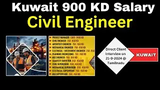 High Salary Civil Engineer Job in Kuwait | 900 KD | tn-eMedia