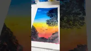 Landscape Painting #art #shorts #painting #trending