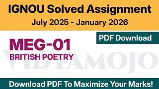 IGNOU MEG 01 Solved Assignment 2025-26 PDF Download