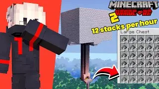 I BUILD A PERFECT GUNPOWDER fARM IN MINECRAFT HARDCORE 1.22 EP 2😍