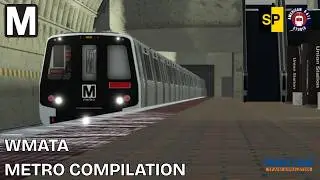 Washington Metrorail compilation- Penn Line Train Simulator