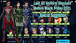 Last All Uniform Discount Before Black Friday 2021 | Special Suggestion - Marvel Future Fight