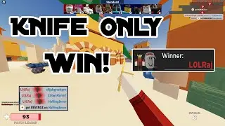 KNIFE ONLY WIN! ...*Glitched Server ARSENAL ROBLOX