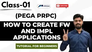 Pega Class 01 | How to Create a Application in Pega | Creating a New Application in Pega #pega