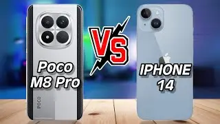 Poco M8 Pro vs iphone 14 , iphone 14 vs Poco m8 pro #iphone14 #pocom8pro 