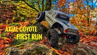 Axial SCX10 III Coyote UNBOXING and first run in tricky conditions #axial #scx10iii #coyote