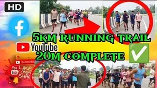 #trail 5KM timing in sonu defence academy hazaribagh me 