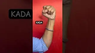 Making kada | punjabi kada #art #diy #shortvideo #craft #viralvideo #punjabi
