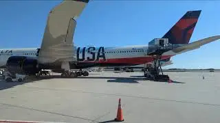 New York's JFK (KJFK) Shuttle Bus between Terminal 4 and Terminal 2 (With Delta's Team USA A330 NEO)