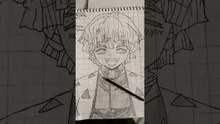 ZENITSU AGATSUMA SKETCH IN DEMON SLAYER #drawing #art