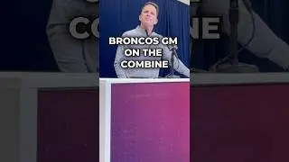 Broncos GM George Paton On The NFL Scouting Combine #nfl #broncos #shorts