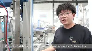 Preparation before start up - PE film shrink wrapping machine（with half tray）