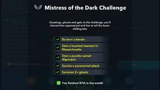 BitLife Mistress of the Dark Challenge