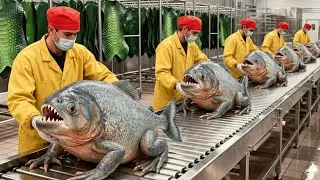 Inside the Giant Piranha Leather Factory – How Exotic Skins Become Luxury Items