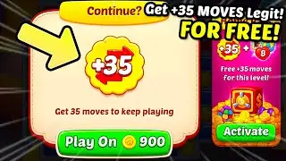 Here's HOW to get +35 Moves for FREE (LEGIT) in Homescapes