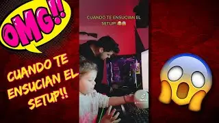 SETUP Gamer 2022 😂 Cuando te ensucian el SETUP GAMING - SUSCRIBETE #setup  #shorts #gamer #humor