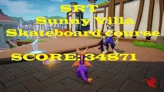 Spyro Reignited Trilogy - Sunny Villa Skill Point skateboard course record: 34871