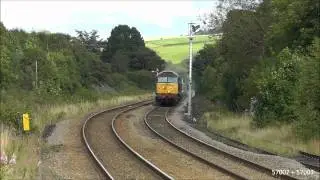 57007 + 57003 on 6M60 @ Haydon Bridge 21/08/12