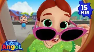 Who's At The Door? | Little Angel Sing Along Songs for Kids | Moonbug Kids Karaoke Time