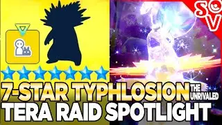 7-Star Mini-Mark Typhlosion *OVER* Tera Raid Spotlight in Pokemon Scarlet and Violet
