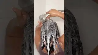 Microloc extension wash day 🧼 Part two/moisturize is coming later. #Microlocextensions #microlocs