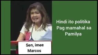 HINDI daw politika, #gisingpinoy #senimeemarcos #bbm #politics #protectvpsara 