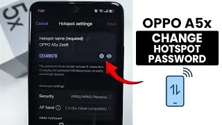 How to Change Hotspot Password in Oppo A5x