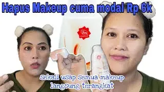 CARA BERSIHKAN MAKEUP PAKE MILK CLEANSER VIVA,SEKALI USAP LANGSUNG KINCLONG.