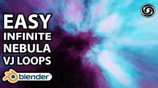 Анимация бесконечных объемных туманностей в Blender 3