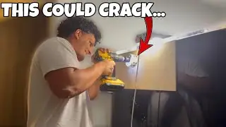 Drilling My 300 GALLON Fly River Turtle Acrylic AQUARIUM!