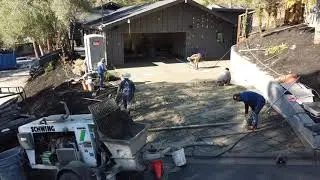 Pouring A Custom Concrete Driveway SDW Construction Bayareaconcrete.net #shorts #construction