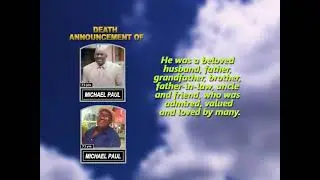 Michael Paul ~ Short Obituary