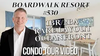 Oceanfront 1BR/2BA Condo w/ TWO Balconies | 5th Floor Views at Boardwalk Resort #503, Myrtle Beach
