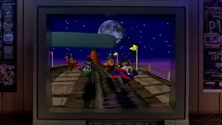 Retroarch Immersive TV Bezel - Jet Moto 1 + 2 Demo Attracts