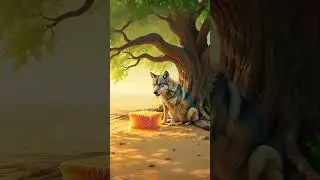 Intelligent goat and hungry wolf    #ai #story #storytelling #trendingshorts #visualreel