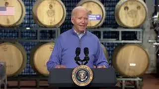 Biden Speech at Brewery 🤡 #buildbackbetter #biden