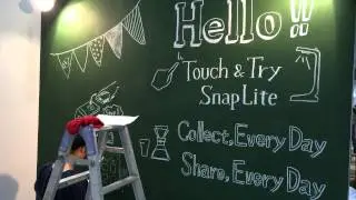 SnapLiteブース黒板アート タイムラプス映像