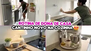 ✅LIMPEI E REDECOREI A COZINHA / TESTANDO A MINHA BATEDEIRA DA ARIET🥰