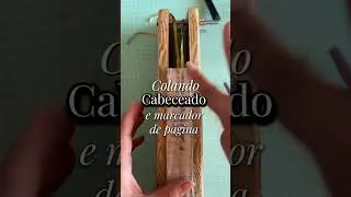 Primeiro a entretela, depois a fita e por &uacute;ltimo o cabeceado #diy