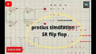 Proteus simulation- SR flip flop