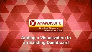 AtanaSuite Vantage Query - Adding a Visualization to an Existing Dashboard